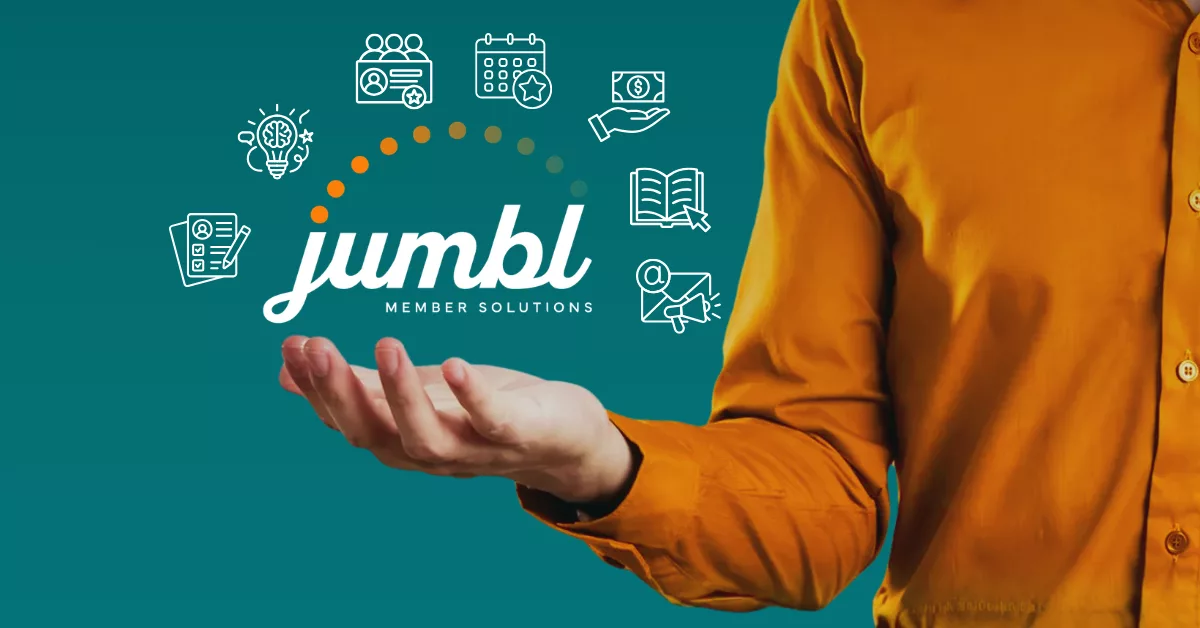 Hand holding Jumbl's simple tech stack